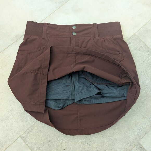 Title Nine Clamber Skort, Coffee - Picture 4 of 10